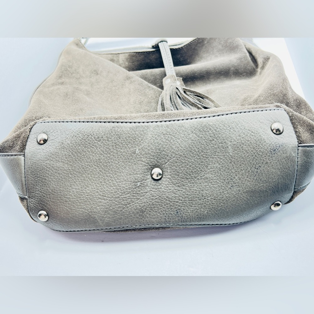 $15 WITH ANY REGULAR PRICE PURCHASE: FRYE Melissa Suede Hobo Bag - Picture 12 of 15